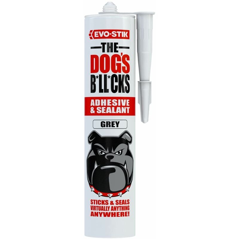 The Dog's Bllcks Multipurpose Adhesive & Sealant Grey 290ml EVOTDBGR