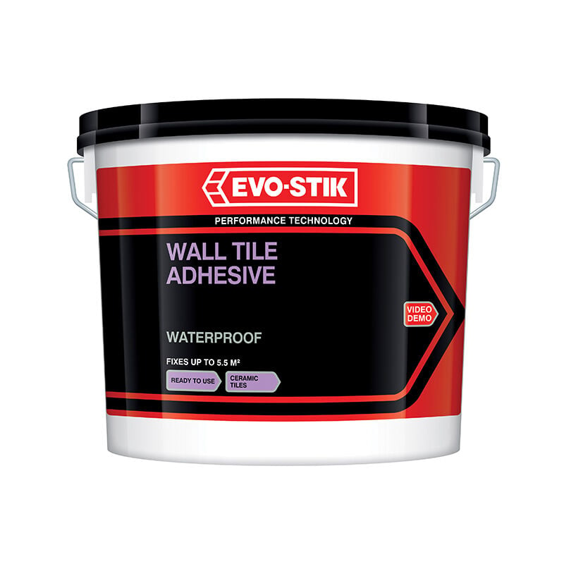 30812631 Waterproof Wall Tile Adhesive 2.5 litre EVO416710 - Evo-stik