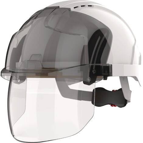 EVO® Vistashield® White/Smoked ABS Industrial Escalation Helmet in 397. EN 50365 JSP
