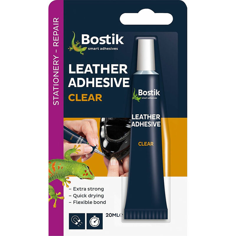 381513 Glu & Fix Leather Adhesive 20ml - Bostik