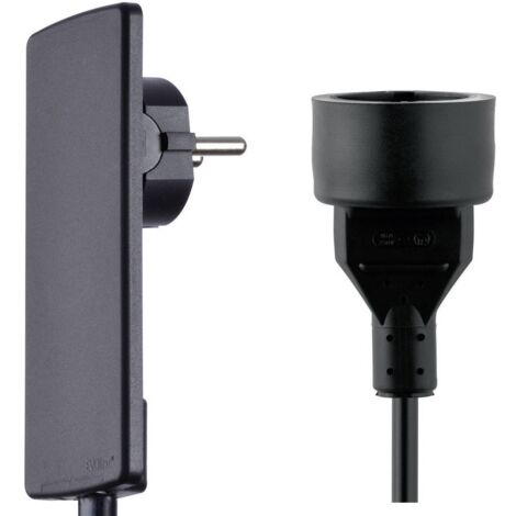 EVOline 151000155100 Alimentazione Prolunga 16 A Nero 1.50 m H05VV-F 3G 1,5 mm²