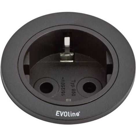 EVOline 159280000900 Multipresa ad incasso 1 parte Nero 1 pz.