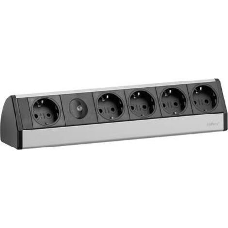 EVOline 93000013 Multipresa Nero, Argento Schuko 1 pz.
