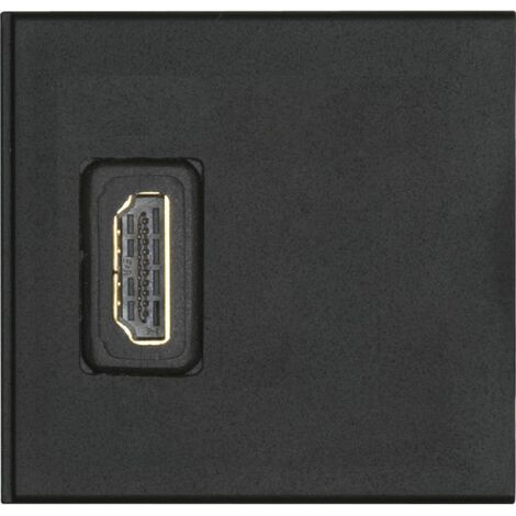 Evoline Wechselmodul 1 x HDMI Buchse vorne und hinten Kunststoff schwarz