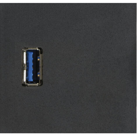 Evoline Wechselmodul 1x USB 3.0 Typ A Buchse vorne und hinten Kunststoff schwarz
