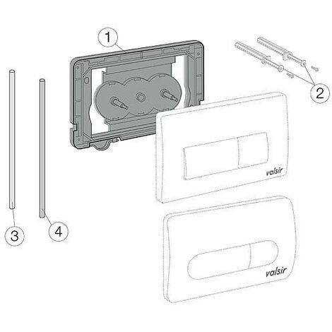 Evolut cadre de fixation complet avec tuyau PVC
