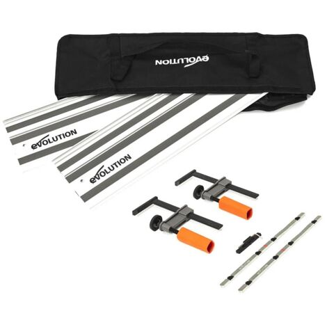 Evolution 004-0011 ST1400 Guide Rail Kit - 2 x 700mm Rails, Connector, Clamp and Bag