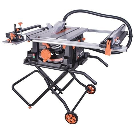 EVOLUTION POWER TOOLS Bundle - RAGE5-S 255mm Table Saw With 28T Multi-Material & 60T Fine Wood Blade (230V)