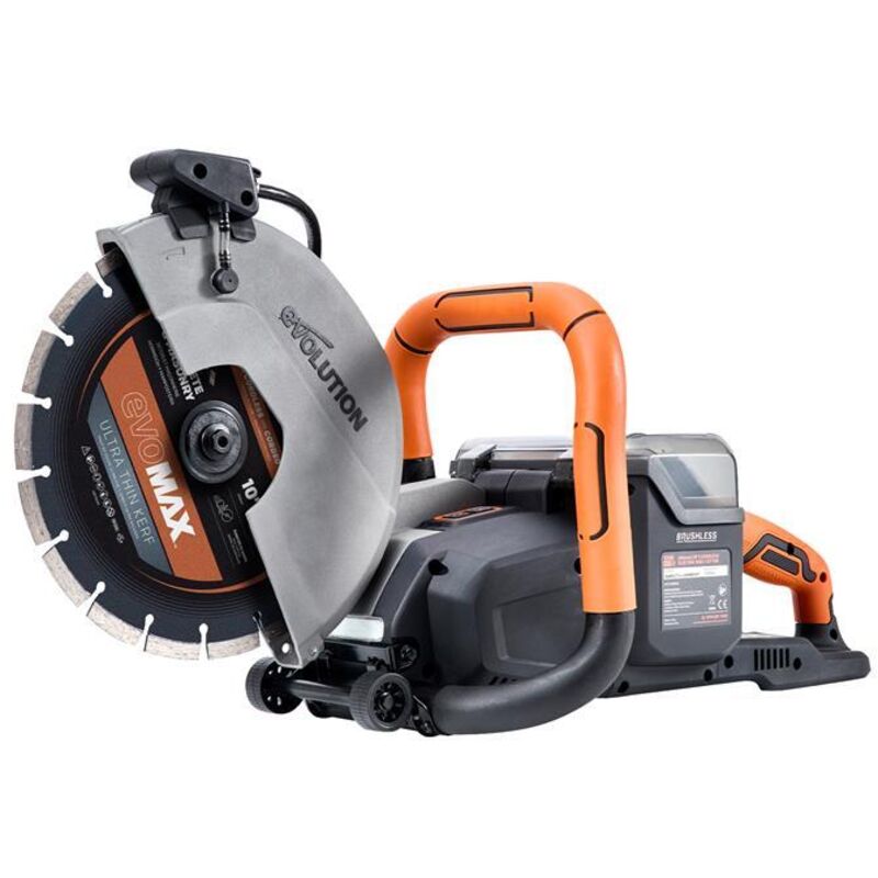 Evolution R260DCT-Li Cordless Disc Cutter 260mm 18V - 109-0001 - For Masonry and Concrete Cutting