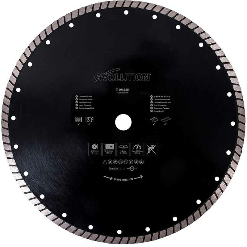 355mm Diamond Chop Saw Blade - Evolution