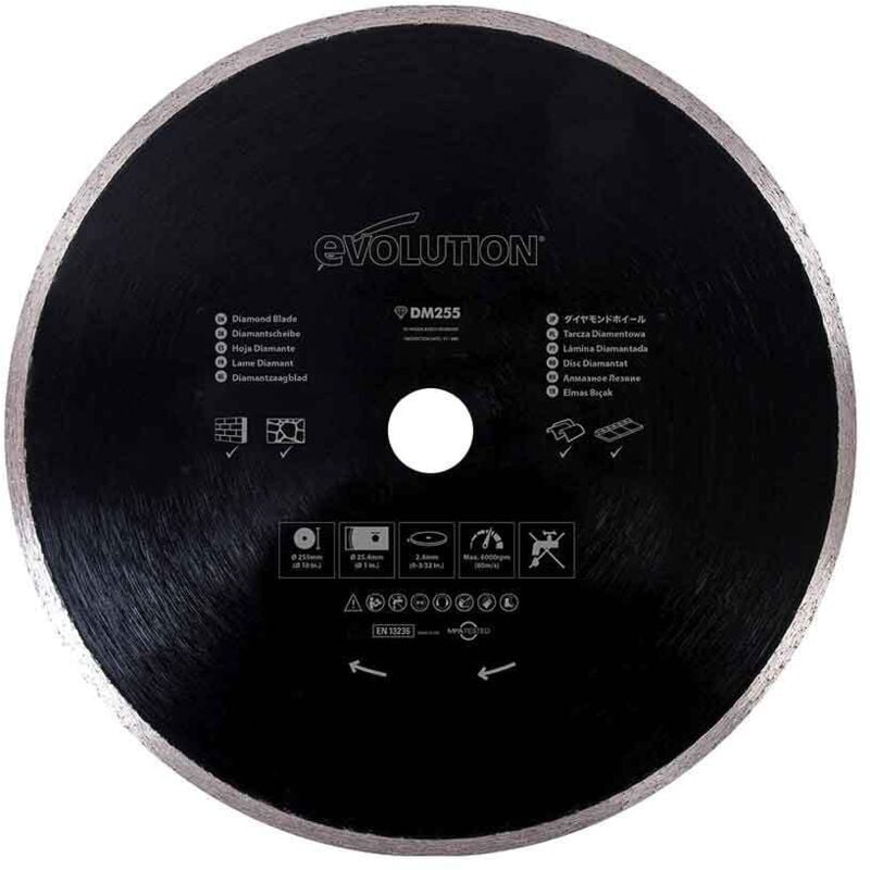 255mm Diamond Blade (For Mitre Saws Only) - Evolution