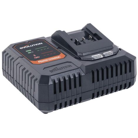 EVOLUTION POWER TOOLS R18RCH-Li1 Single Port Fast Charger 18v Li-Ion EXT