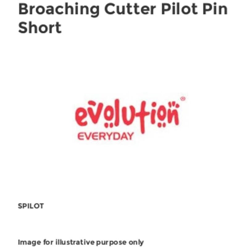 Evolution Power Tools - Evolution Broaching Cutter Pilot Pin Short evlspilot