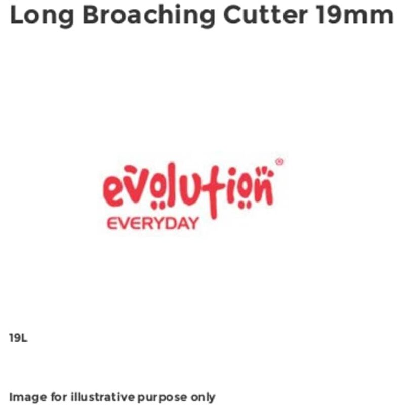 Evolution Power Tools - Evolution Long Broaching Cutter 19mm EVLHT19L