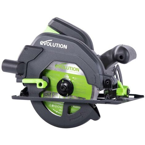 Evolution F165CCSL - 165mm Circular Saw with TCT Multi-Material Cutting Blade (230v)