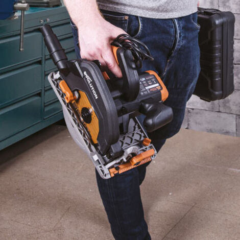 EVOLUTION kabelgebundene Kreissäge, 1600 W, 185 mm, R185ccs Evolution
