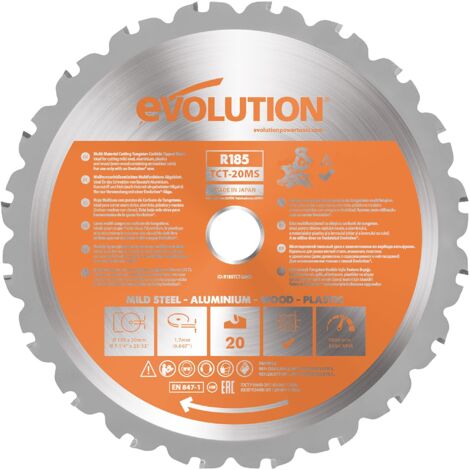 Evolution Lama da 20 denti per taglio multimateriale da 185 mm (solo troncatrici)