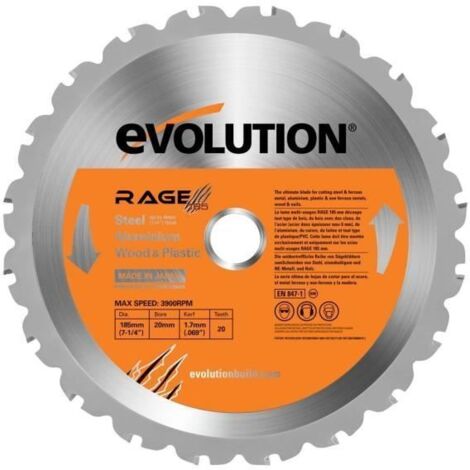 EVOLUTION Lame multi-matériaux 185mm LAMRAGE1