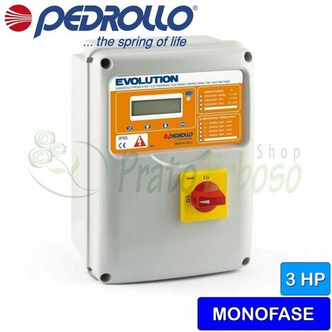 EVOLUTION-MONO - Cuadro electrónico para electrobomba monofásica de 3 HP