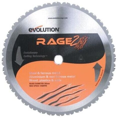 Evolution Multi Material Chop Saw Blade 355 x 25.4mm x 36T Kerf 2.2 EVL355MULTI