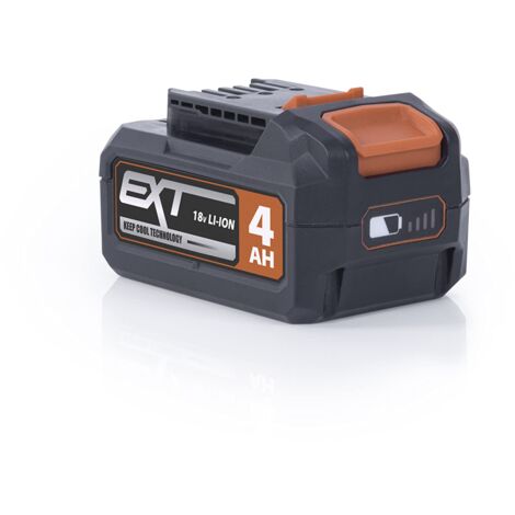 Evolution Power Tools R18BAT-Li4 4Ah Batteria Li-Ion compatibile con Erbauer ed Evolution per utensili, carica rapida, caricabatterie non incluso, 18V