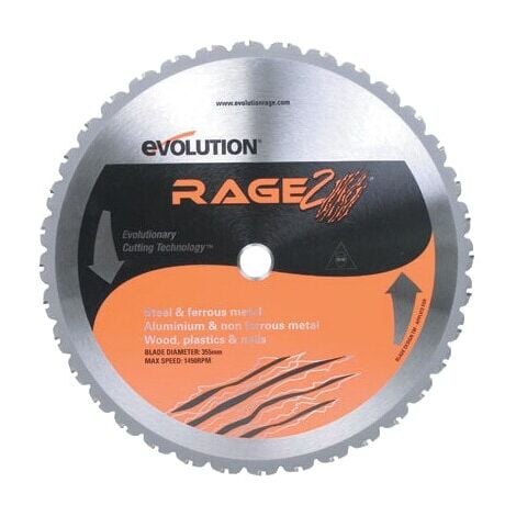 EVOLUTION 185mm Multi-Material Cutting 20 Tooth Tungsten Carbide Tipped Circular Saw Blade