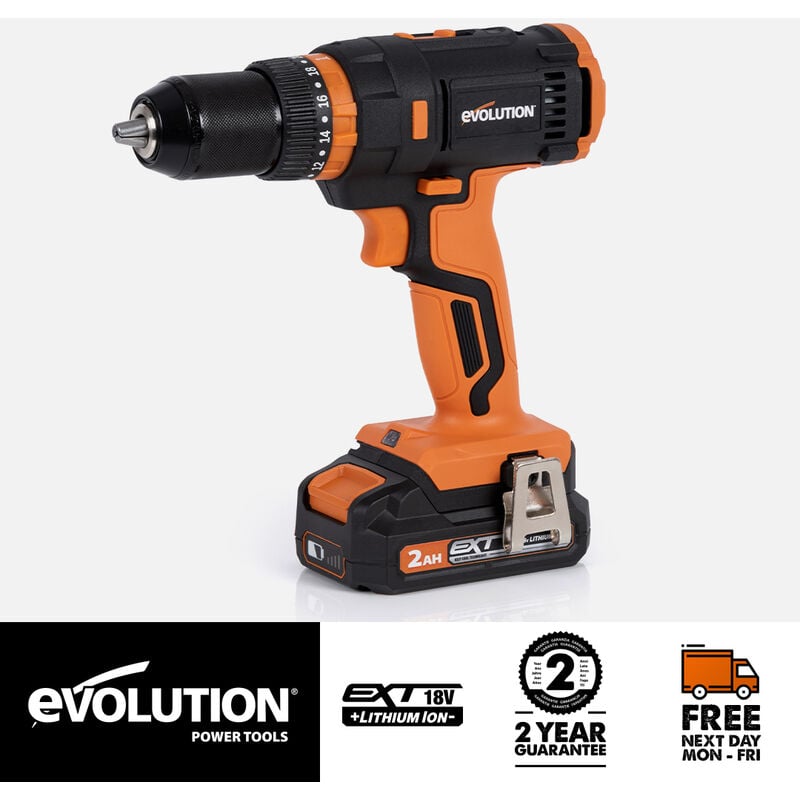 R13CMB-Li Cordless Combi Drill Driver 18v Li-Ion ext (Battery & Charger Included) - Evolution