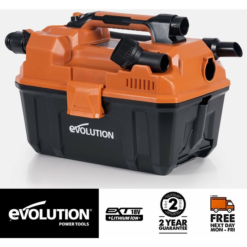 Evolution R11VAC-Li Cordless Wet And Dry Workshop Vacuum 18v Li-Ion EXT (Bare - No Battery & Charger)