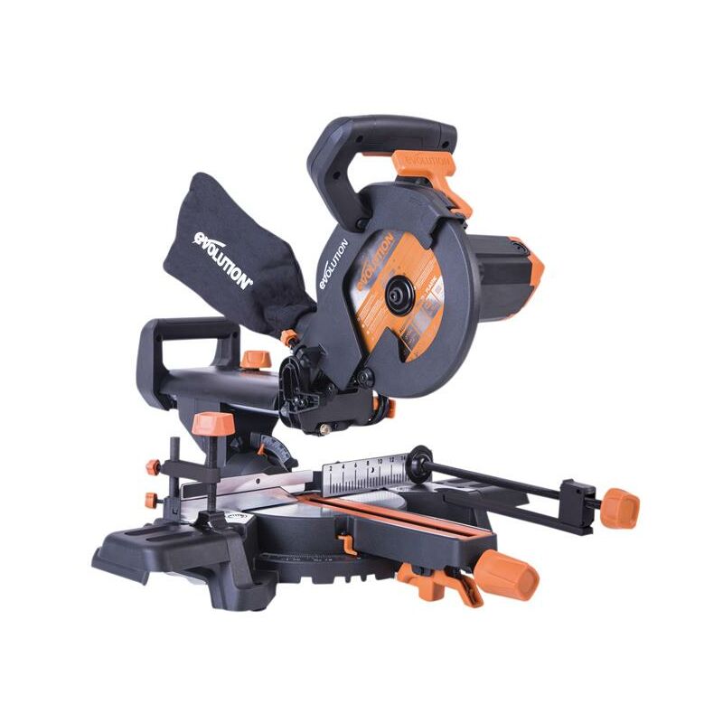 Evolution 048-0002A R210SMS+ Pro Multi-Material Sliding Mitre Saw 210mm 1500W 110V EVLR210SMSL