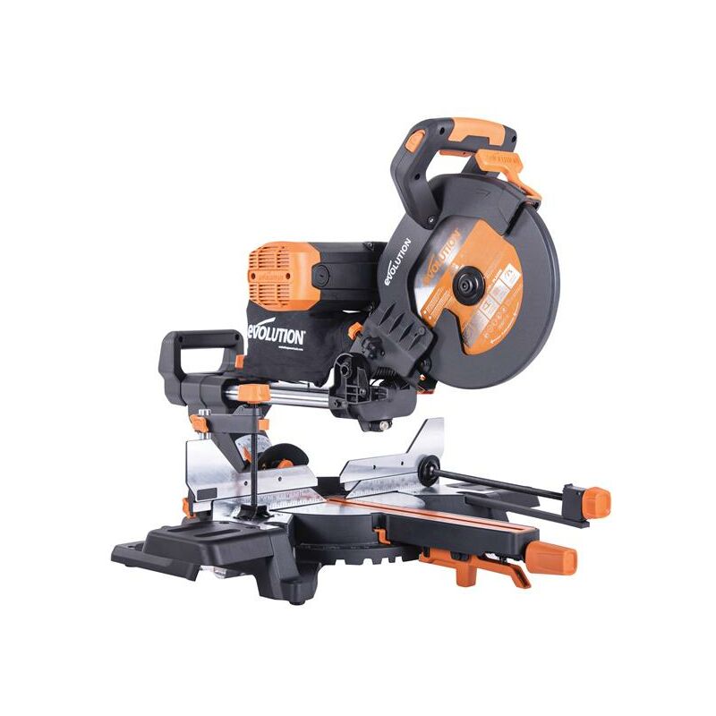 Evolution - 053-0001C R255SMS-DB+ Multi-Material Sliding Mitre Saw 255mm 2000W 240V