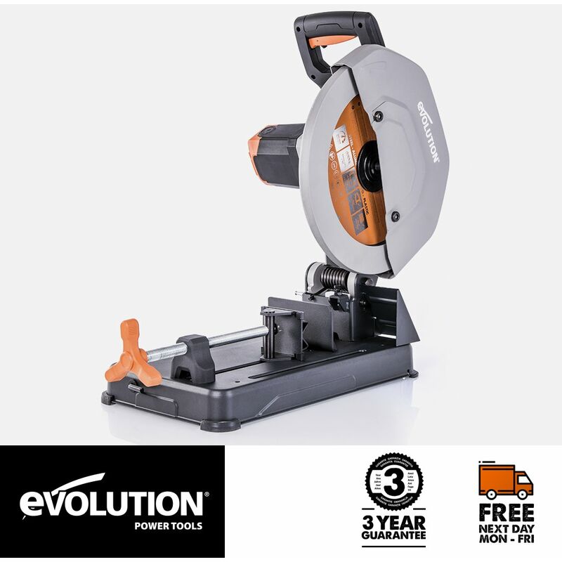 Evolution R355CPS 355mm Chop Saw with tct Multi-material Cutting Blade (230V)