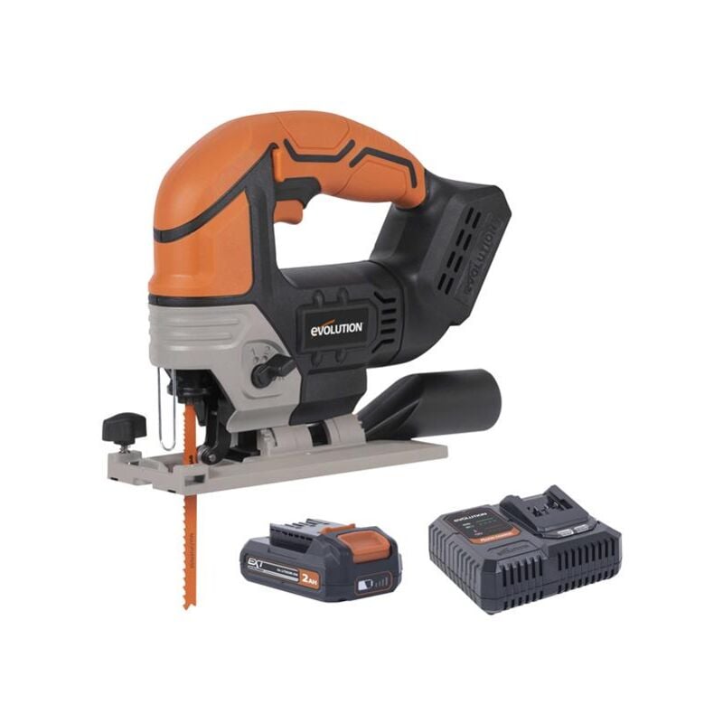 Evolution Power Tools - Evolution 103-0001A R90JGS-Li ext Jigsaw 18V 1 x 2.0Ah Li-ion EVLR90JGS2