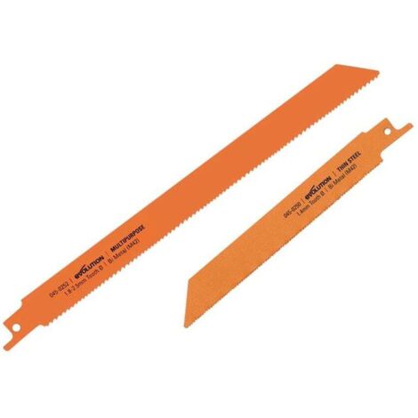 Evolution Reciprocating Saw Multi-Material Cutting Blades (x2)
