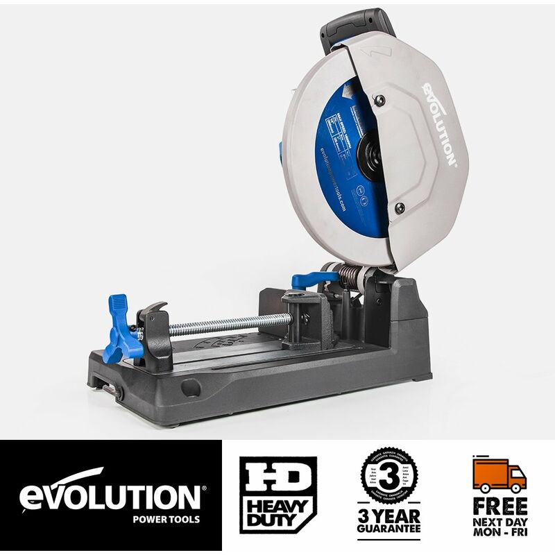 Evolution S355CPS 355mm Metal Cutting Chop Saw With tct Blade (230V)