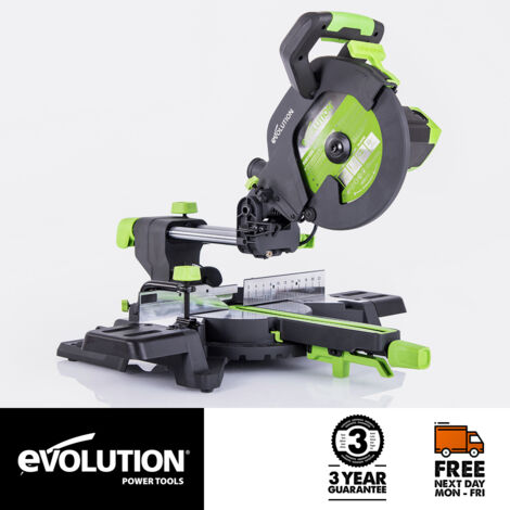 Evolution TCT Multi-Material Sliding Mitre Saw 255mm 1600W 240V EVLF255SMS