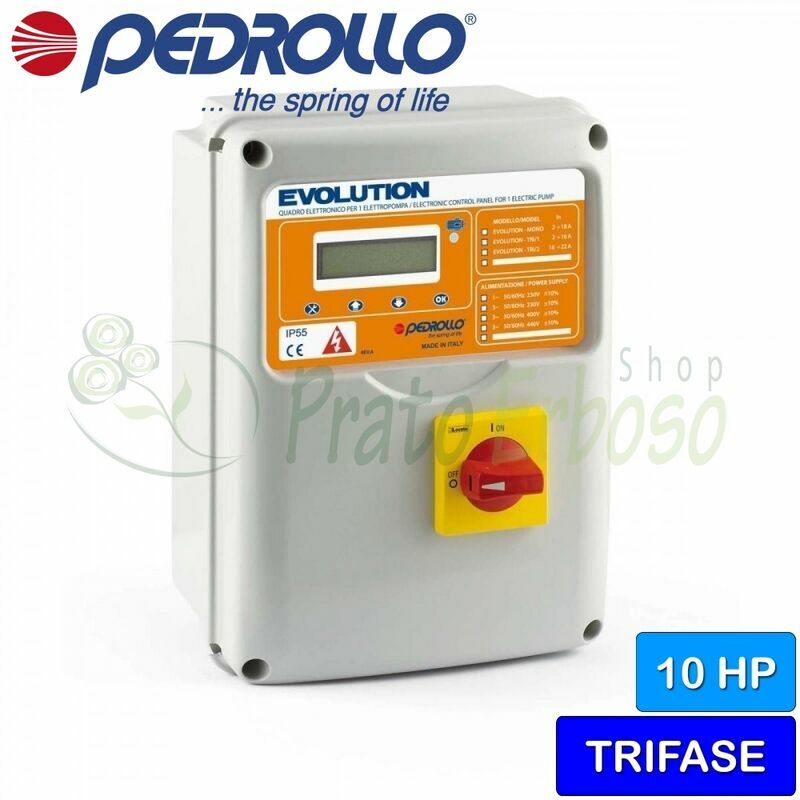 

EVOLUTION-TRI / 2 - Cuadro electrónico para electrobomba trifásica de 10 HP