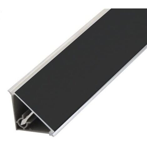 Evotrade – Crédence de cuisine noire 2 mètres en PVC – Protection imperméable – Résistante aux taches – Accessoires inclus