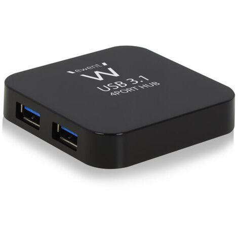 EW1134 hub de interfaz USB 3.2 Gen 2 (3.1 Gen 2) Type-A 5000 Mbit/s Negro
