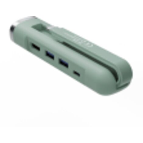 EW1148 base para portátil y replicador de puertos Alámbrico USB 3.2 Gen 1 (3.1 Gen 1) Type-C Verde