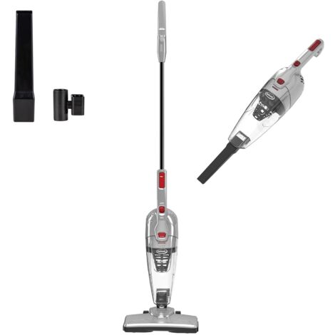 Ewbank, Grey/Red EWVC3107 Active Corded Stick Cleaner 2-in-1 Lightweight Upright and Handheld Vacuum with washable HEPA Filter with Crevice Tool and a swivel Floor Head