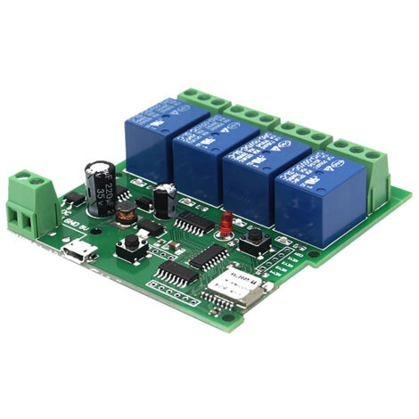 eWeLink 4-Kanal Smart Wireless Universal-Steuermodul – WLAN, DC 5–32 V, mit Gehäuse, Programmierung und Sprachsteuerung über Alexa