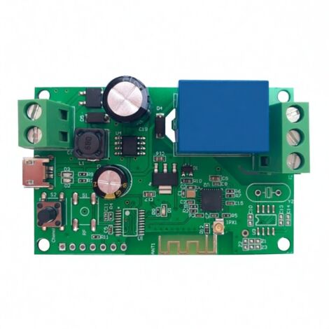 eWeLink DC5V 12V 24V 32V Module relais sans fil Wifi, module domotique, commande à distance via application mobile, compatible avec Google Home et la commande vocale pour système de contrôle d'accès