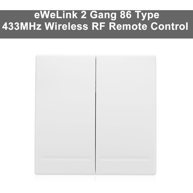 

eWeLink, transmisor de mando de boton de interruptor de pared Light controlador remoto del interruptor de 2 Alturas 86 Tipo de encendido / apagado