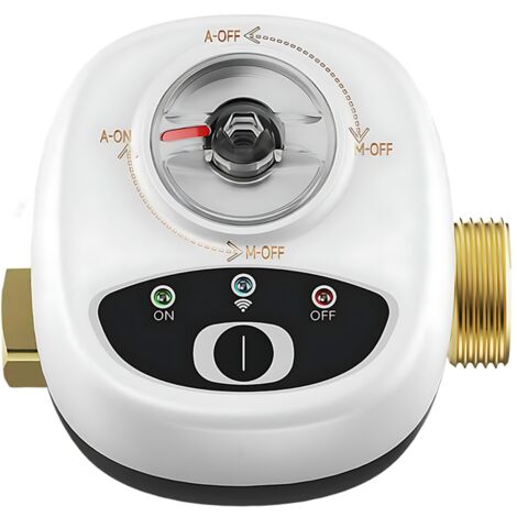 EWeLink WiFi Watervalve Commutateur automatique Robinet à boisseau sphérique intelligent IP65 Indice d'étanchéité Télécommande sans fil APP Compatible avec Alexa Google Assistant et Salute for Voice