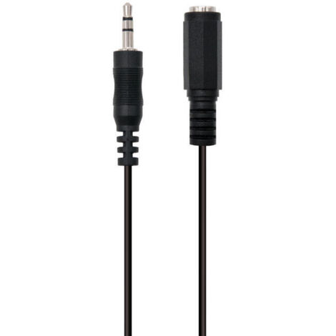 Ewent Cable Audio Estereo 3,5mm/M y 3,5mm/H - 10mt