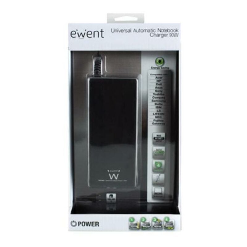

Ewent - Cargador para Notebooks EW3966 90W
