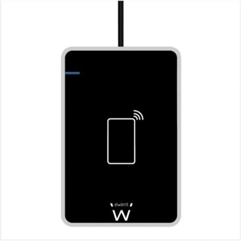Ewent EW1053 Lecteur de cartes magnétiques USB Noir USB