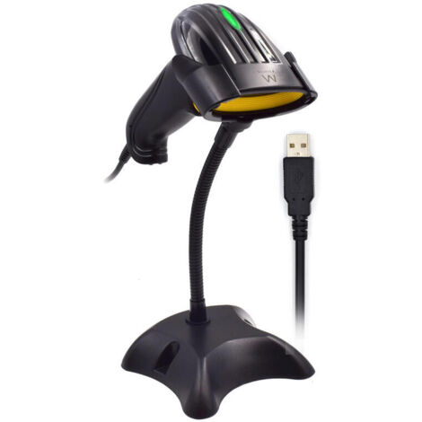 Ewent EW3410 lettore di codici a barre Lettore di codici a barre portatile 2D LED Nero