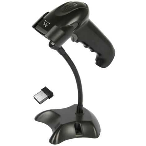 Ewent EW3431 lector de código de barras Lector de códigos de barras portátil 1D/2D LED Negro