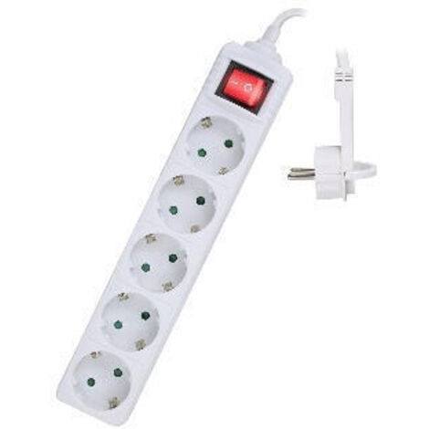EWENT EW3955 Regleta 5 Tomas / 1 interruptor 1.5m